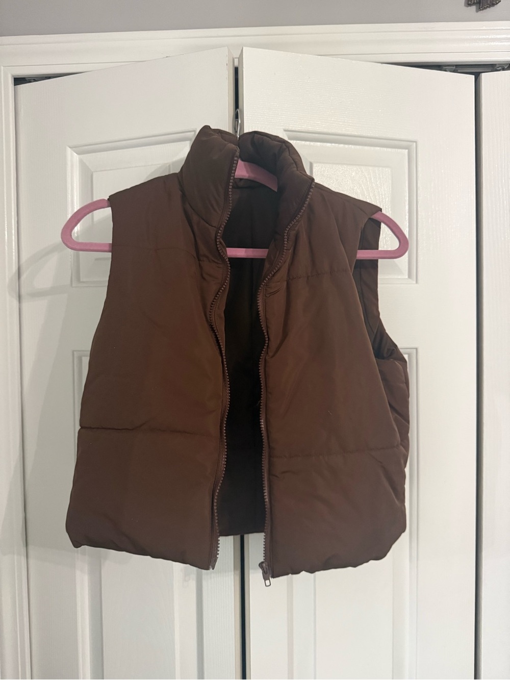 Kids Brown Puffer Vest - Sleeveless Jacket